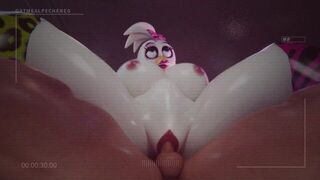 Glamrock Chica is playfull tonight - porn video