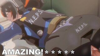 Sexy policewoman and her big cock in her ass - porn video