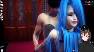 Fucking jinx mouth stuck in the wall - porn video