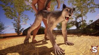 Sexy busty furry babe gets fucked by big cock to orgasm in wild Wild Life sex - porn video