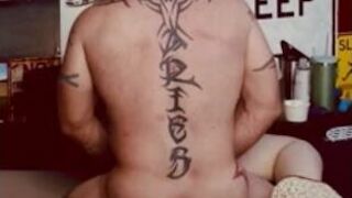 Being dirty with bearded daddy while hubby away - porn video